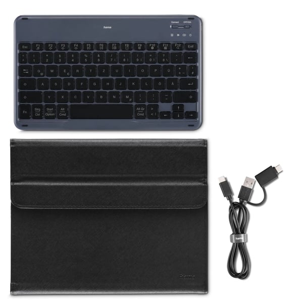 Hama Travel 500 27,9 cm (11") Folio Svart, Grå