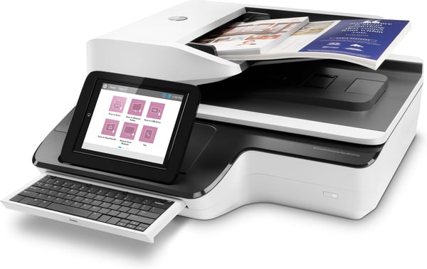 HP Scanjet Enterprise Flow N9120 fn2 Flatbed & ADF scanner 600 x 600 dpi A3 Sort, Hvid