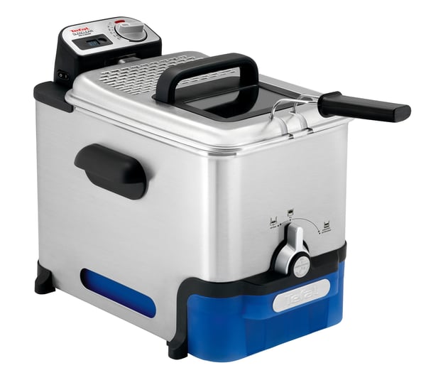 Tefal Oleoclean Pro Inox & Design FR8040 Yksi 3,5 L 2300 W Musta, Ruostumaton teräs