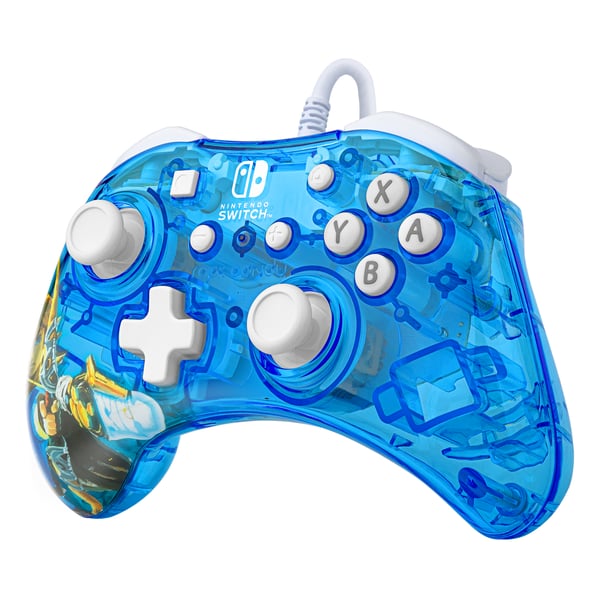 PDP Rock Candy: Berry Brave Link Blå, Translucent USB Spelplatta Analog / Digital Nintendo Switch, Nintendo Switch Lite, Nintendo Switch OLED