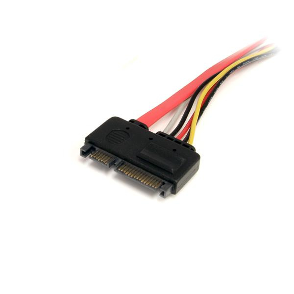 StarTech.com SATA22PEXT SATA-kabel 0,35 m SATA 22-pin SATA 7-pin + 15-pin Rød