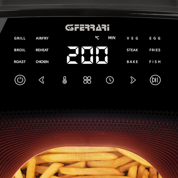 G3 Ferrari Wowfry Enkelt 7 L Enkeltstående 1700 W Varmluftsteger Sort