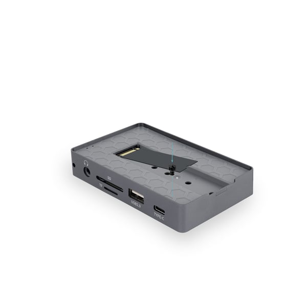 TooQ TQE-2242G drevkabinet SSD kabinet Grå M.2