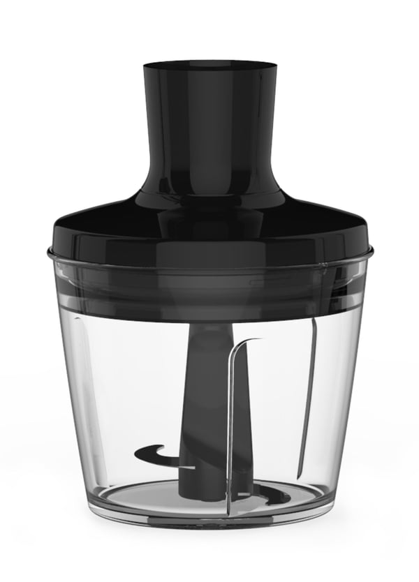 Tefal HB6598 blender 0,8 L Nedsænkning blender 1000 W Sort, Rustfrit stål