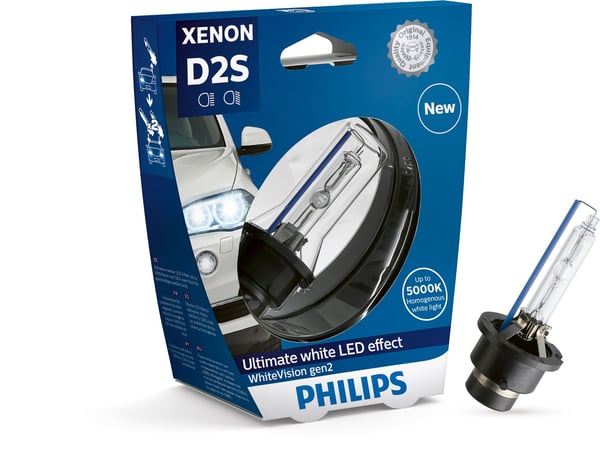 Philips WhiteVision Xenon gen2 85122WHV2S1 Xenonlampa till bilstrålkastare