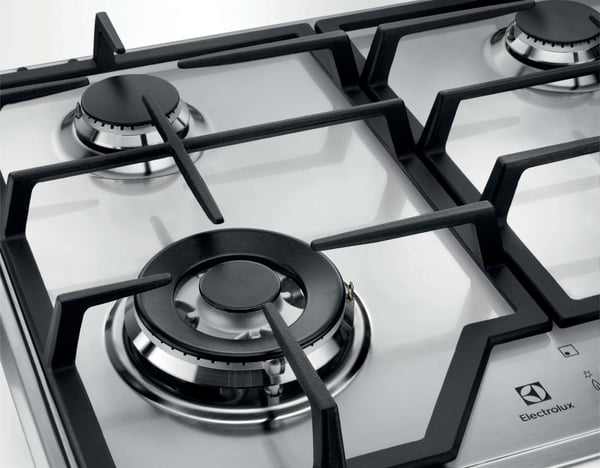 Electrolux KGS6436SX Rustfrit stål Indbygget 60 cm Gaskomfur 4 zone(s)