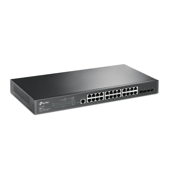 TP-Link JetStream TL-SG3428 verkkokytkin Hallittu L2/L3 Gigabit Ethernet (10/100/1000) 1U Musta