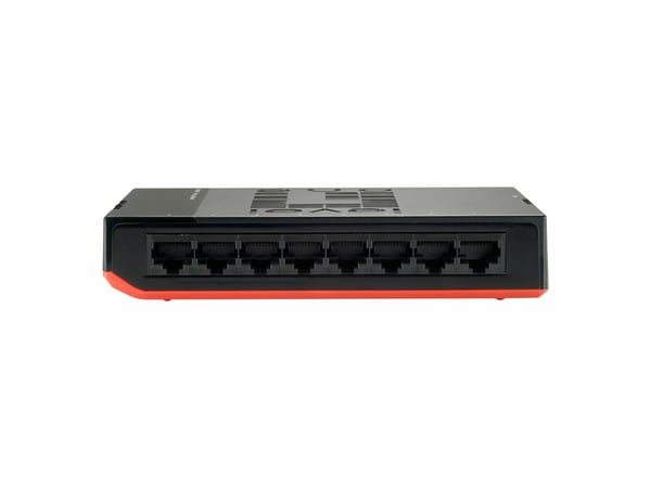 LevelOne GSW-0807 netværksswitch Ikke administreret Gigabit Ethernet (10/100/1000) Sort, Rød