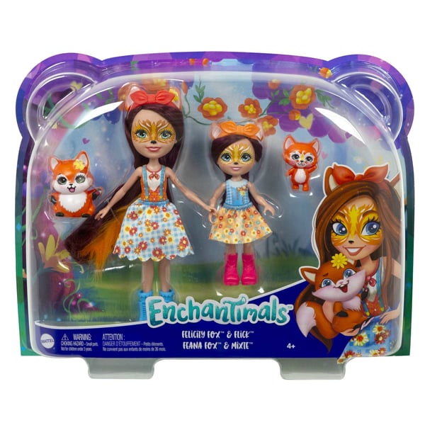 Enchantimals FELICITY FOX ja FLICK sekä FEANA FOX ja MIXTE