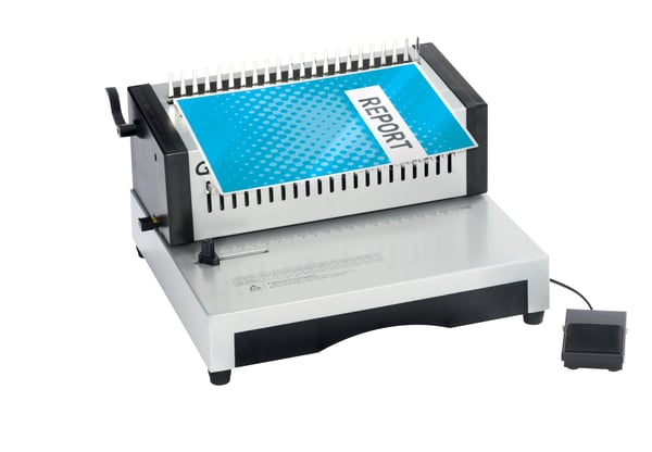 GBC CB25E Pro Heavy Duty elektrisk Comb indbindingsmaskine, kapacitet 500 A4-ark