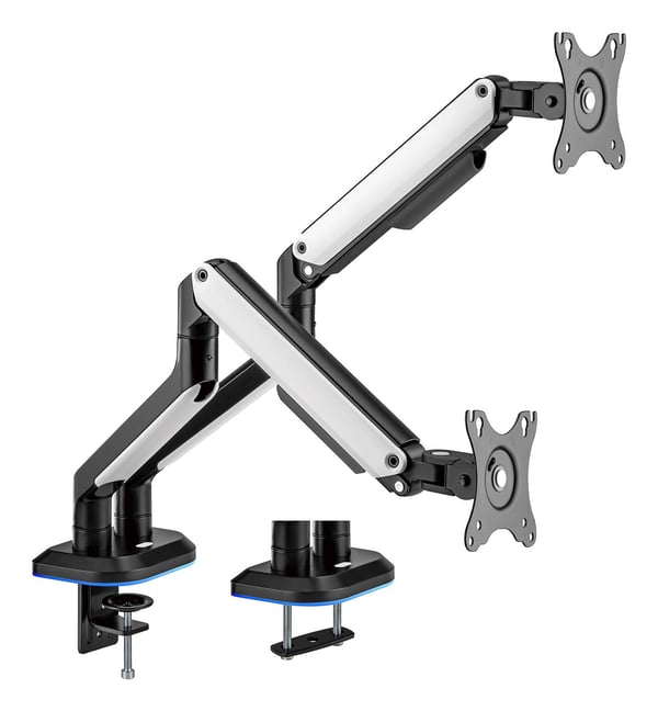 AISENS DT32TSR-297 skærmbeslag og -stativer 81,3 cm (32") Skrivebord Sort, Hvid