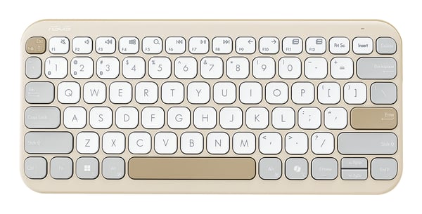 ASUS Kw100 Tangentbord beige - Tangentbord - QWERTZ