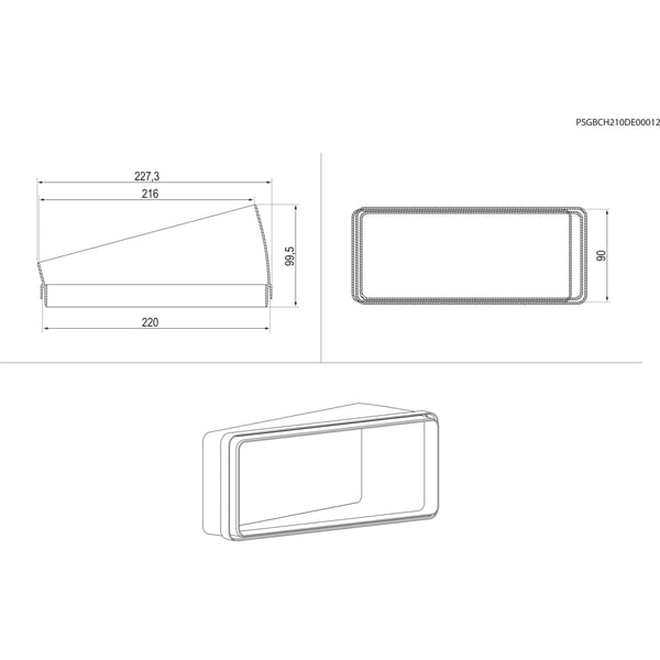 Electrolux M2CKCF13 Emhætte bue