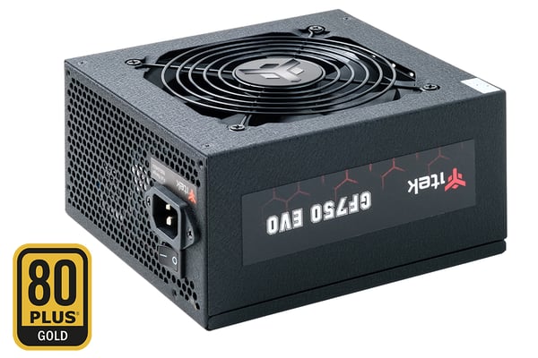 itek GF750 EVO strömförsörjningsenheter 750 W 24-pin ATX ATX Svart