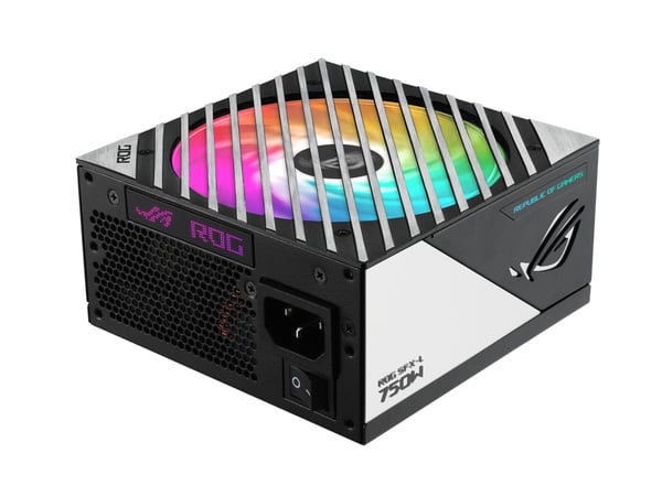 ASUS ROG Loki SFX-L 750W Platinum strömförsörjningsenheter 20+4 pin ATX Svart, Silver