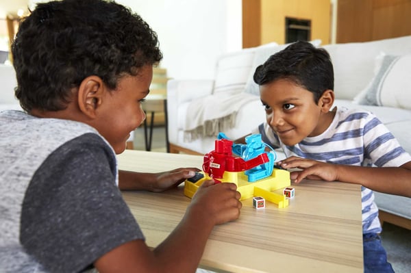 Mattel Games Rock 'Em Sock 'Em Robots Knock or Block