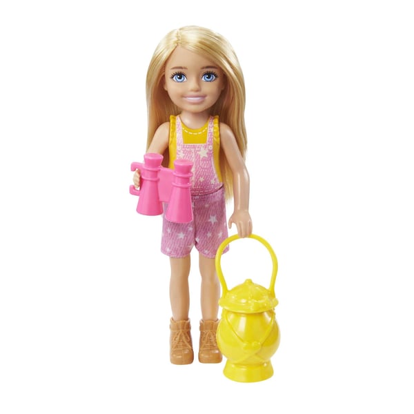 Barbie Dreamhouse Adventures It Takes Two Chelsea-campingdukke med kæleugle og tilbehør, til børn fra 3 til 7 år