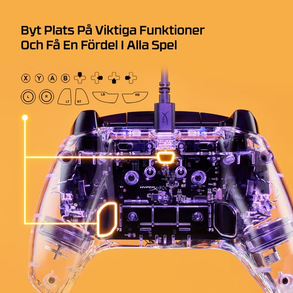 HyperX Clutch Gladiate – trådad RGB gaminghandkontroll – Xbox