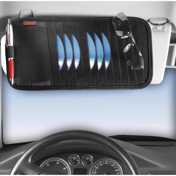 Hama Automotive Sun Visor Case, 12 CDs 12 diske Sort