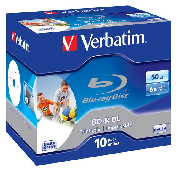 Verbatim 43736 blank Blu-ray disk BD-R 50 GB 10 stk
