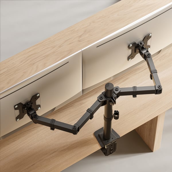 Equip 650176 skærmbeslag og -stativer 81,3 cm (32") Skrivebord Sort