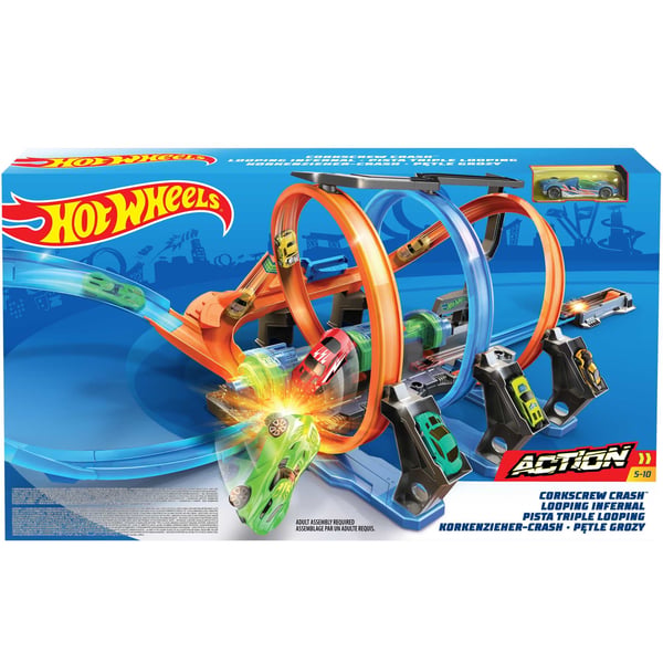 Hot Wheels Action Corkscrew Crash-banesæt