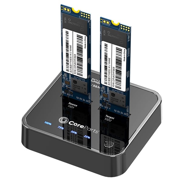CoreParts MS-CLONER-NVME drev dockingstation Sort