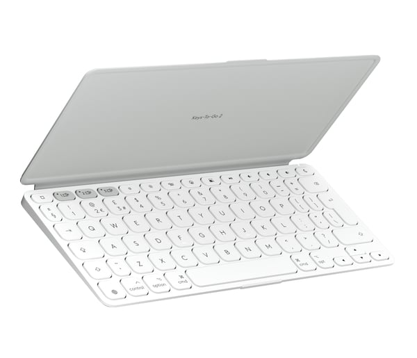 Logitech Keys To Go 2 til iPad Lysegrå