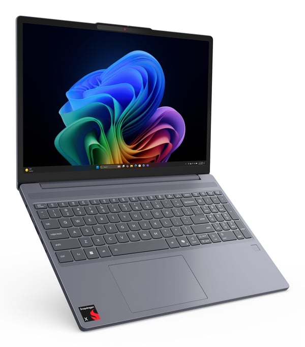 Lenovo IdeaPad Slim 3 15Q8X10 Copilot+ PC Snapdragon X1-26-100 Laptop 38,9 cm (15.3") Berøringsskærm WUXGA 16 GB LPDDR5x-SDRAM 1 TB SSD Wi-Fi 7 (802.11be) Windows 11 Home Grå Engelsk