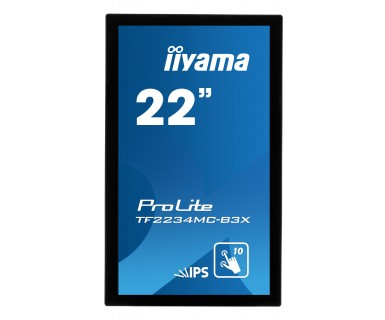 iiyama ProLite TF2234MC computerskærm 54,6 cm (21.5") 1920 x 1080 pixel Fuld HD LED Berøringsskærm Multibruger Sort