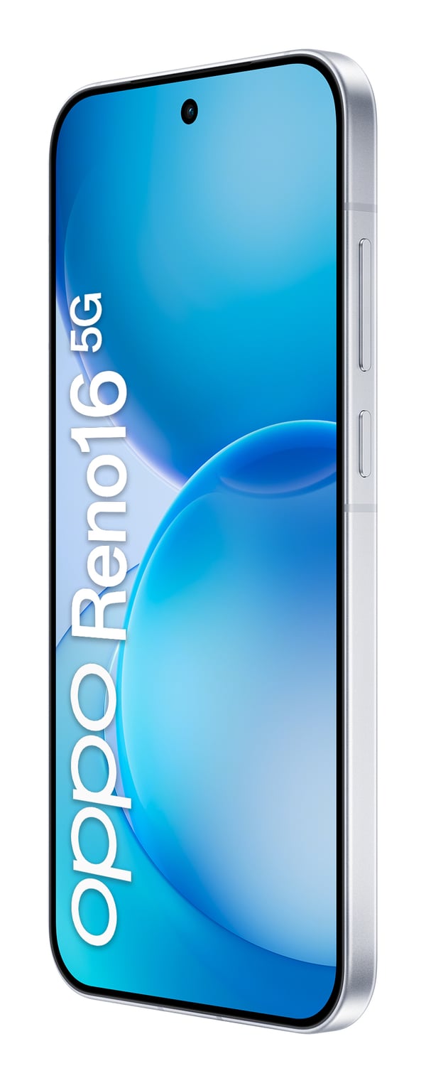 OPPO Reno16 5G 16,1 cm (6.32") Dual SIM Android 16.0 USB Type-C 8 GB 512 GB 6000 mAh Hvid