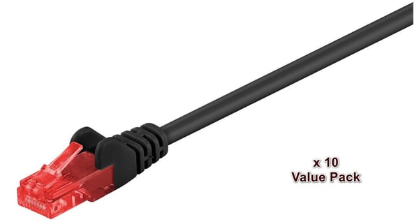 Microconnect V-UTP605SVP netværkskabel Sort 5 m Cat6 U/UTP (UTP) Rund