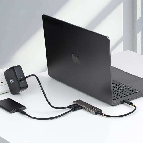 StarTech.com 309B-USBC-HUB keskitin USB 3.2 Gen 2 (3.1 Gen 2) Type-C 10000 Mbit/s Harmaa