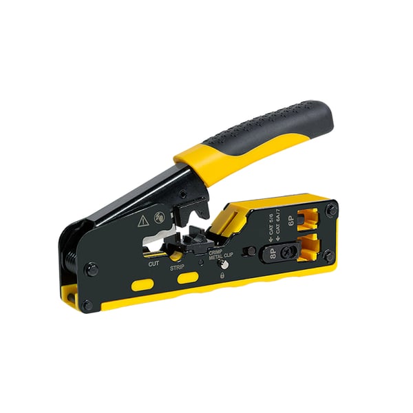 LogiLink WZ0060 kabelklipper Krympeværktøj Sort, Gul