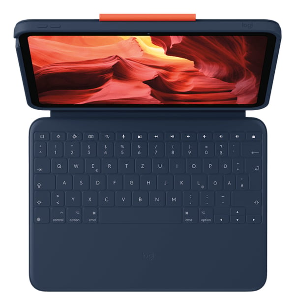 Logitech Rugged Combo 4 AZERTY Fransk Smart Connector Blå
