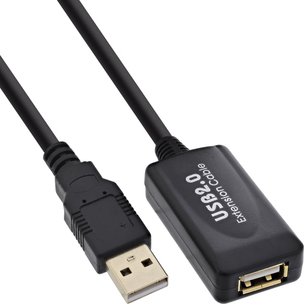 InLine 34611I USB-kabel 10 m USB A 0,48 Gbit/sek. Sort InLine 34611I USB-kabel 10 m USB A 0,48 Gbit/sek. Sort