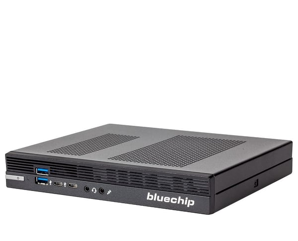 bluechip BUSINESSline S3136 Intel® Core™ i3 i3-14100 8 GB DDR5-SDRAM 500 GB SSD Windows 11 Pro Mini PC Mini-PC Svart