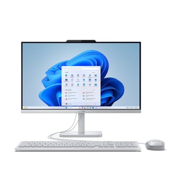 Lenovo A100 Intel® N N100 60,5 cm (23.8") 1920 x 1080 pikseliä All-in-one PC 16 GB DDR5-SDRAM 512 GB SSD Windows 11 Home Wi-Fi 6 (802.11ax) Harmaa