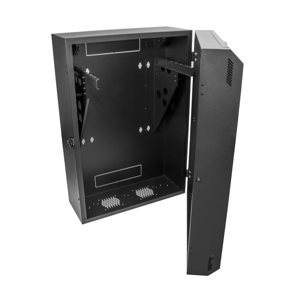 StarTech.com RK830WALVS stativ 8U Vægmonteret stativ Sort