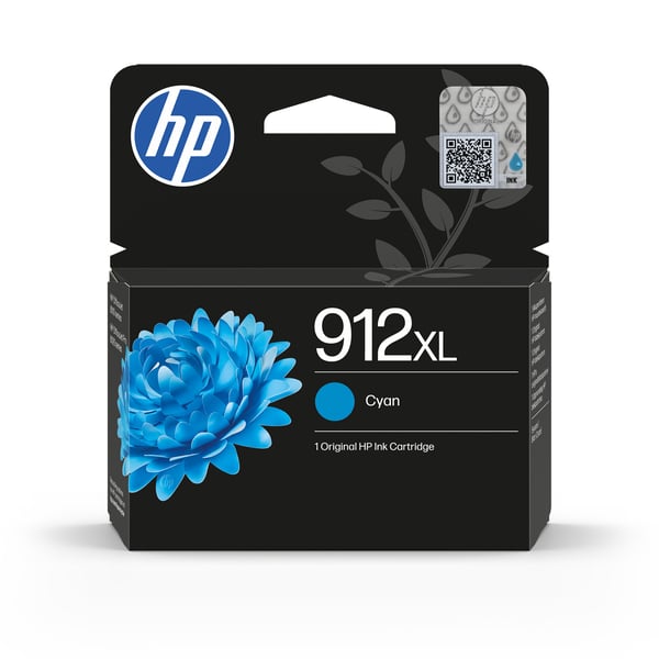 HP 912XL alkuperäinen riittoisa syaani mustepatruuna