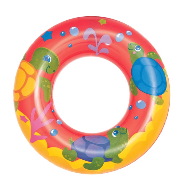 Bestway 36113 pool- och badmadrass Blå, Orange, Gul Mönstrad Vinyl Badring