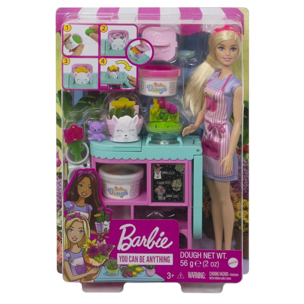 Barbie Barbie-BLOMSTERHANDLERDUKKE OG -LEGESÆT
