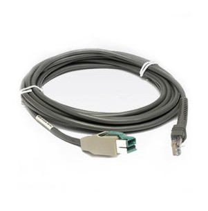 Zebra USB CBL POWER+ Kabel USB, 457,2 cm (15 ft.), rak, Power Plus Connector (CBA-U15-S15ZAR)