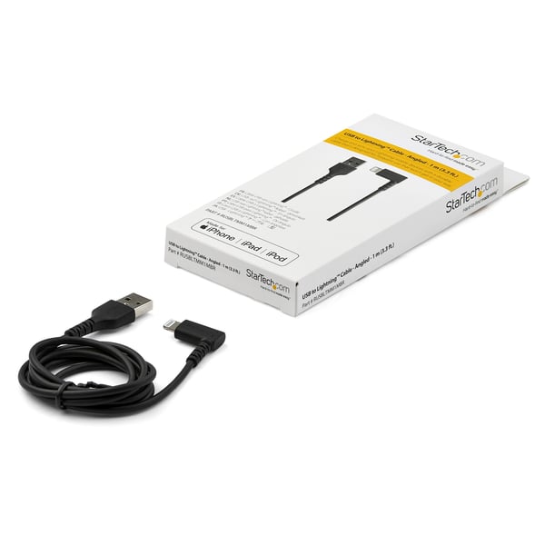 StarTech.com RUSBLTMM1MBR Lightning kabel 1 m Sort