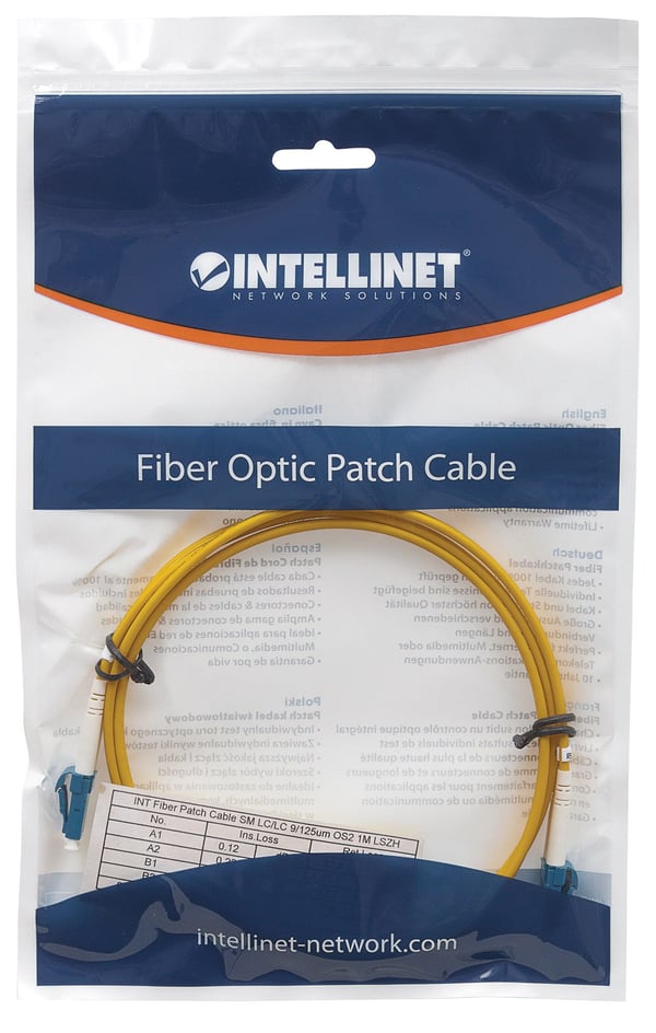 Intellinet 471893 InfiniBand och fiberoptisk kabel 3 m LC Gul