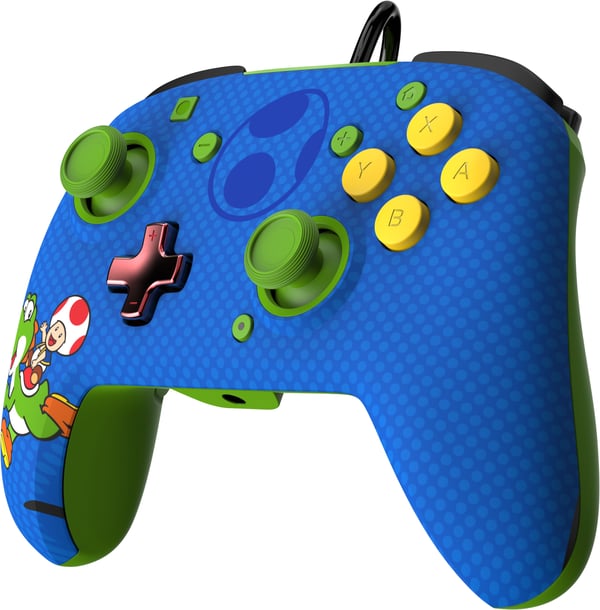 PDP REMATCH: Yoshi & Toad Blå USB Gamepad Analog/digital Nintendo Switch, Nintendo Switch OLED
