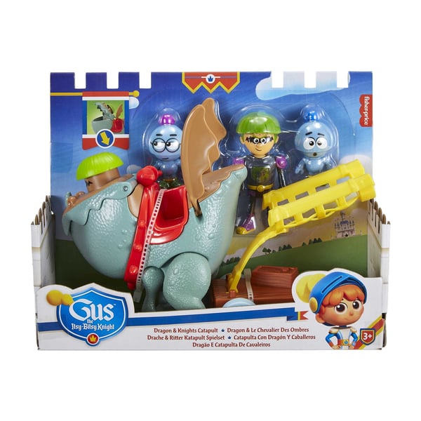 Fisher-Price Gus the Itsy Bitsy Knight -drage og ridderkatapult