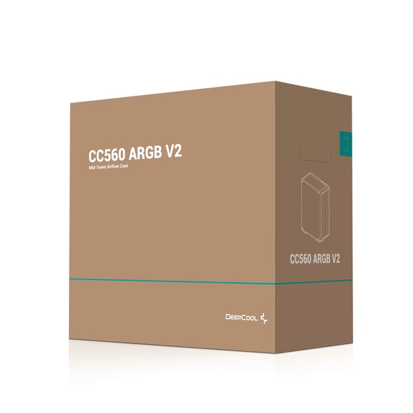 DeepCool CC560 ARGB V2 Midi Tower Svart