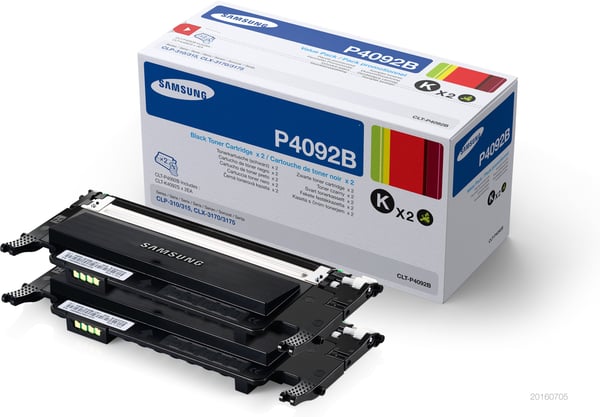 Samsung CLT-P4092B, kaksoispakkaus, musta värikasetti