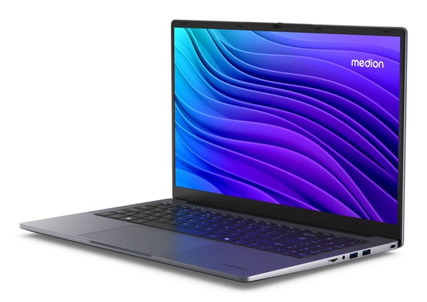 MEDION AKOYA E15223 (MD600095) Intel® N N100 Laptop 39,6 cm (15.6") Fuld HD 8 GB LPDDR5-SDRAM 128 GB eMMC Wi-Fi 5 (802.11ac) Windows 11 Home Grå